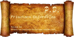 Prisztacs Doloróza névjegykártya